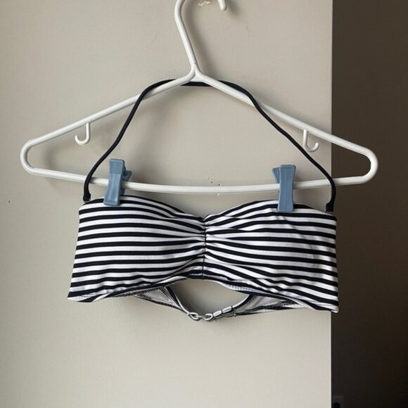 Mossimo Supply Co. Striped Bandeau Bathing Suit Top Small - Picture 1 of 4